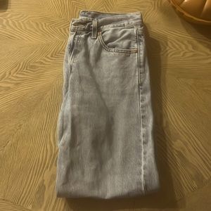 Buckle jeans.